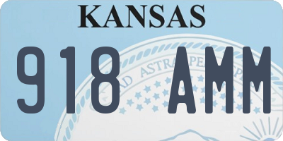 KS license plate 918AMM