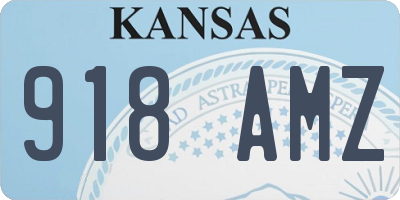 KS license plate 918AMZ