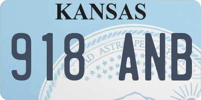 KS license plate 918ANB