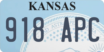 KS license plate 918APC