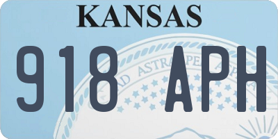 KS license plate 918APH