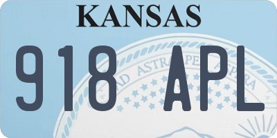 KS license plate 918APL