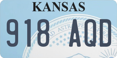 KS license plate 918AQD