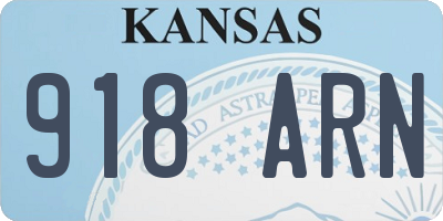 KS license plate 918ARN