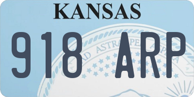 KS license plate 918ARP