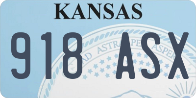 KS license plate 918ASX