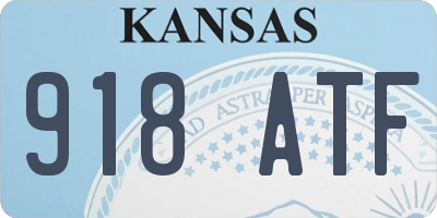 KS license plate 918ATF