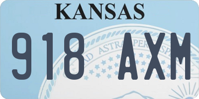 KS license plate 918AXM