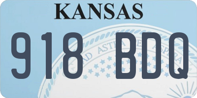 KS license plate 918BDQ