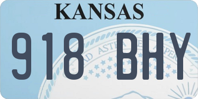 KS license plate 918BHY