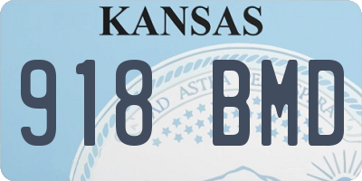 KS license plate 918BMD