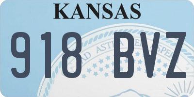 KS license plate 918BVZ