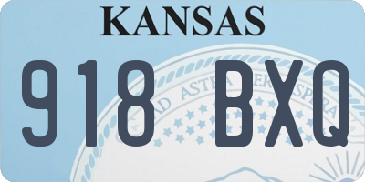 KS license plate 918BXQ