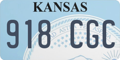 KS license plate 918CGC