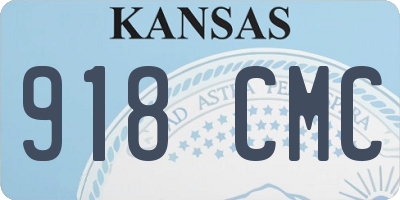KS license plate 918CMC