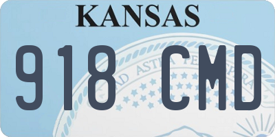 KS license plate 918CMD