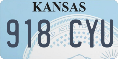 KS license plate 918CYU