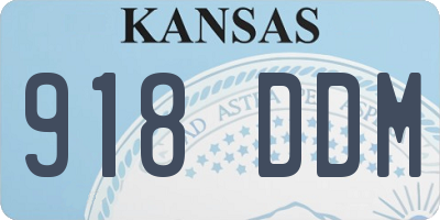 KS license plate 918DDM