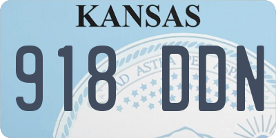 KS license plate 918DDN