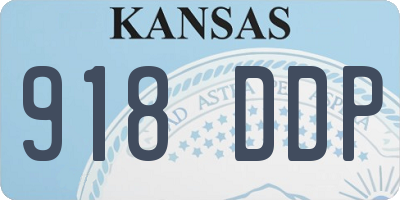 KS license plate 918DDP