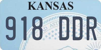 KS license plate 918DDR