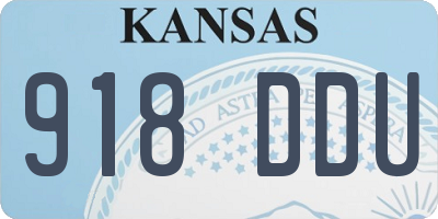 KS license plate 918DDU