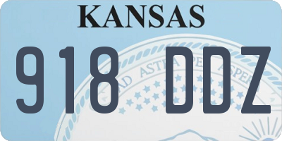 KS license plate 918DDZ