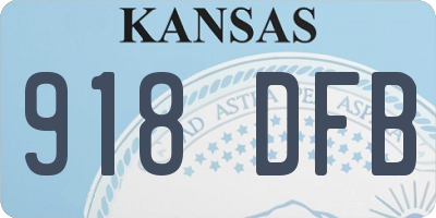 KS license plate 918DFB