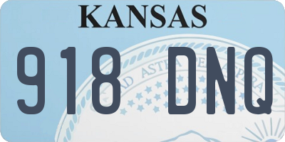 KS license plate 918DNQ