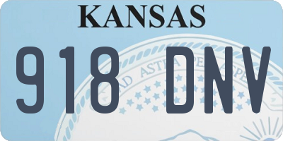 KS license plate 918DNV