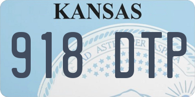 KS license plate 918DTP