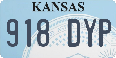 KS license plate 918DYP
