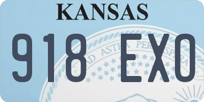 KS license plate 918EXO