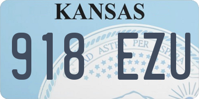 KS license plate 918EZU