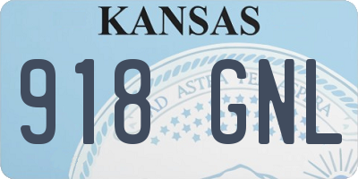 KS license plate 918GNL