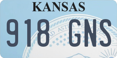 KS license plate 918GNS