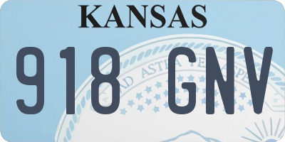 KS license plate 918GNV