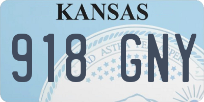 KS license plate 918GNY