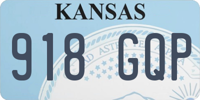KS license plate 918GQP