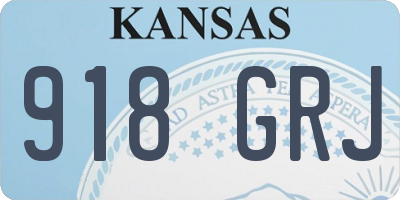 KS license plate 918GRJ