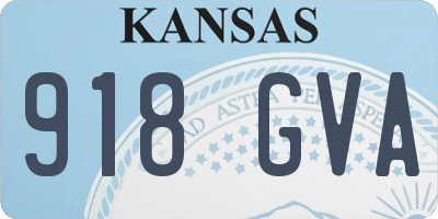 KS license plate 918GVA