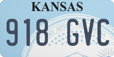 KS license plate 918GVC