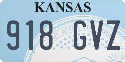KS license plate 918GVZ