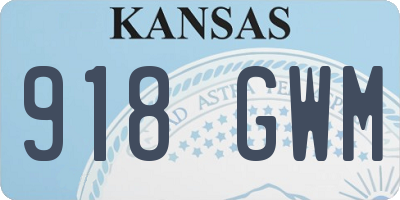 KS license plate 918GWM