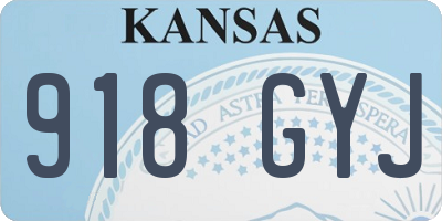 KS license plate 918GYJ