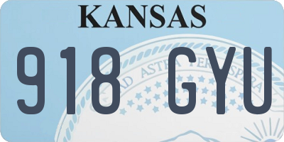 KS license plate 918GYU