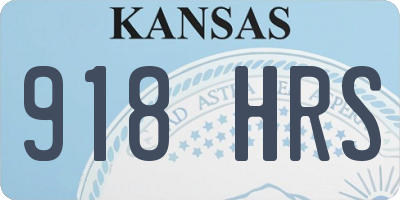 KS license plate 918HRS