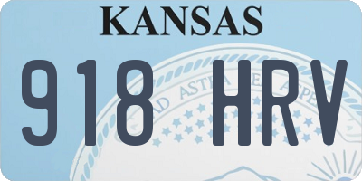 KS license plate 918HRV