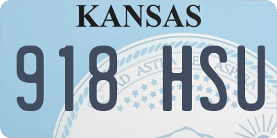 KS license plate 918HSU