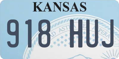 KS license plate 918HUJ
